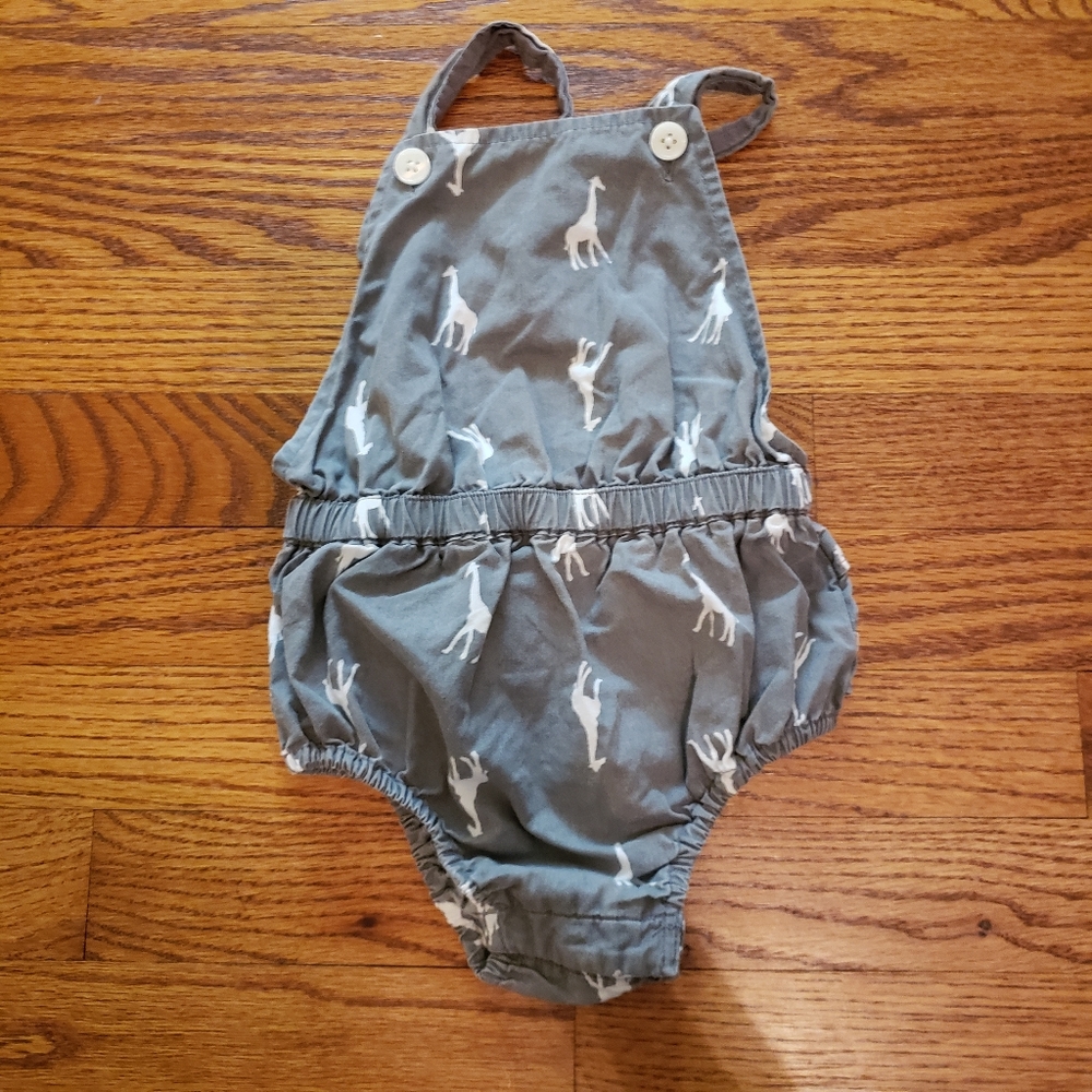 HTF Old Navy Giraffe Bubble Romper